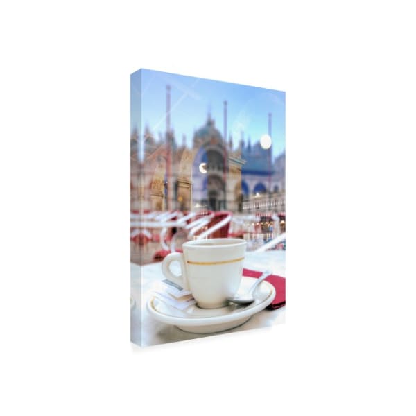 Alan Blaustein 'Caffe Florian Sunrise' Canvas Art,16x24